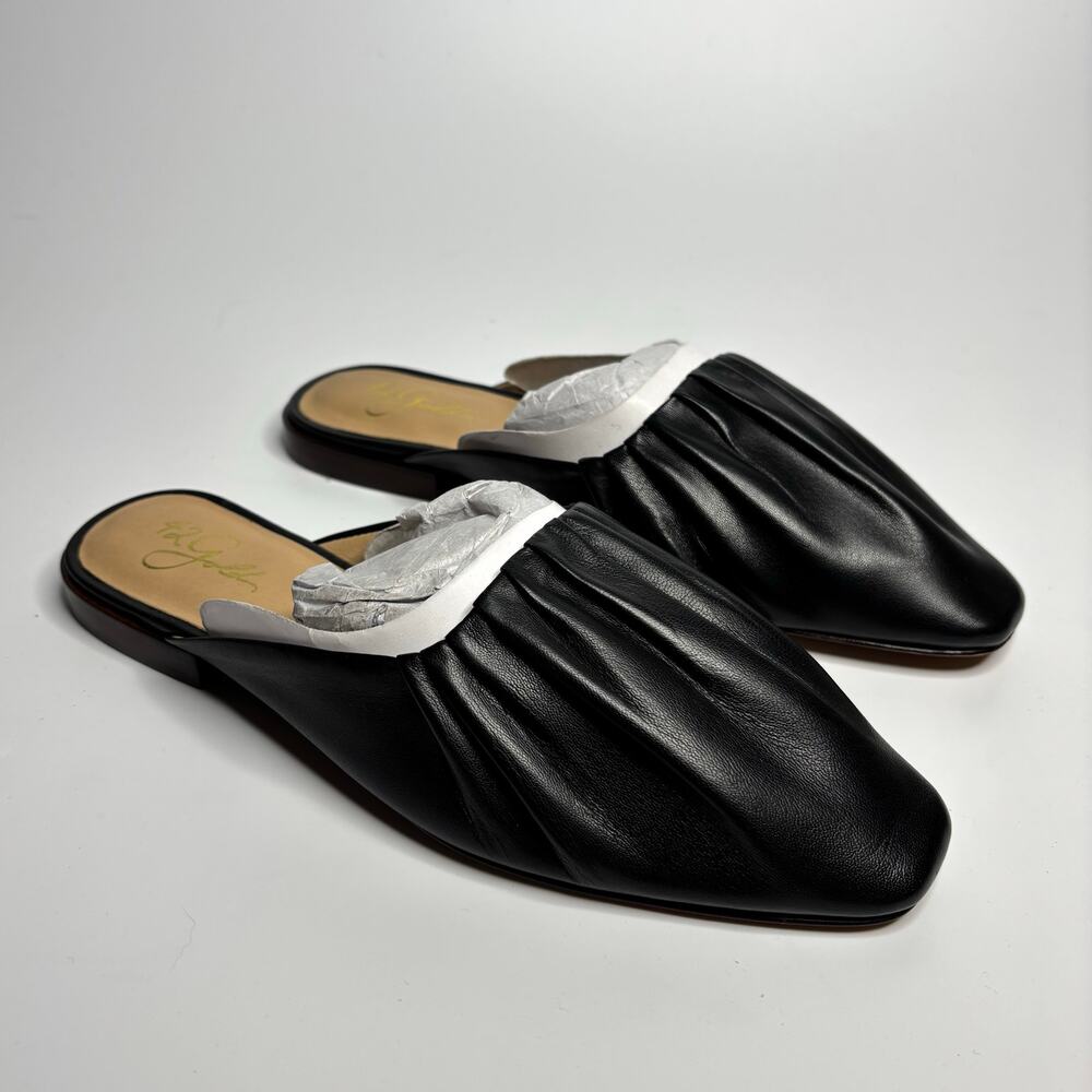 42 GOLD Kaylee Mules in Black Soft Leather